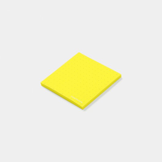 Post-it® Dot-Grid Klebezettel 7*7 Gelb (EA) Notes (Schuin)