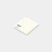 Post-it® Dots jaunes de l'abeille Queen Bee Honey Dots mono (Incliné)