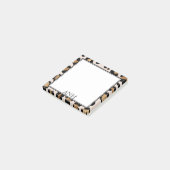 Post-it® Double frontière Empreinte de léopard moderne troi (Incliné)