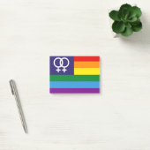 Post-it® Double venus lesbienne Rainbow Pride (Bureau)