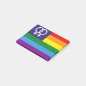 Post-it® Double venus lesbienne Rainbow Pride (Incliné)