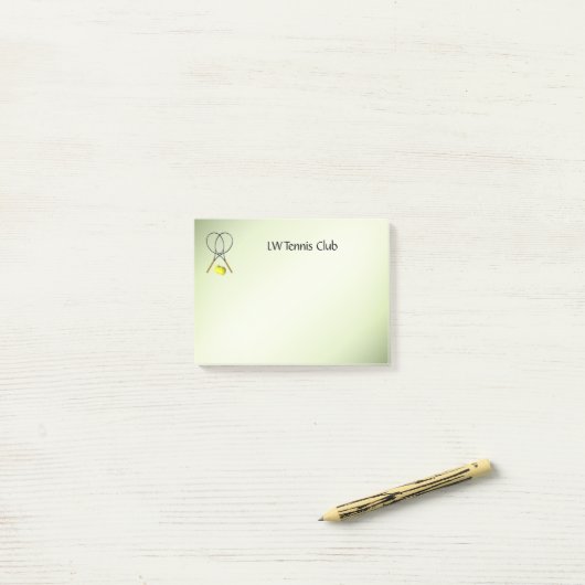 Post-it® Doubles de tennis Green (Sur un bureau)