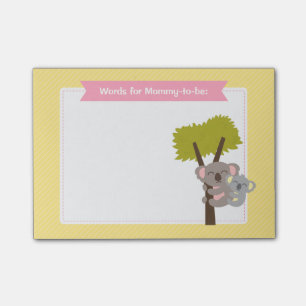 Post-it® Douce Bébé Koala et Maman Baby Shower