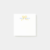 Post-it® Douce Ruban Jaune Bleu Personnalisé (Devant)