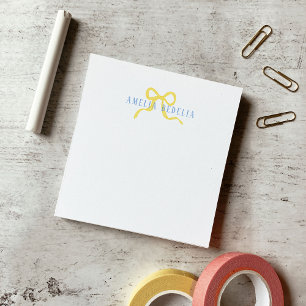 Post-it® Douce Ruban Jaune Bleu Personnalisé
