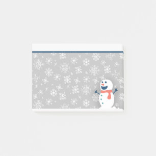 Post-it® Doux neige d'hiver personnalisée / Snowman Poster