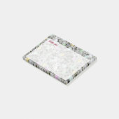 Post-it® Doux Rocher blanc Granit Pastel Points avec texte (Incliné)