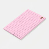 Post-it® Doux rose Pom-pom girl sur mesure (Incliné)