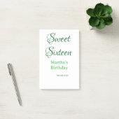 Post-it® Douze ans sucrés nom date calligraphie boho ret (Bureau)