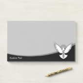 Post-it® Dove avec clé (Sur un bureau)