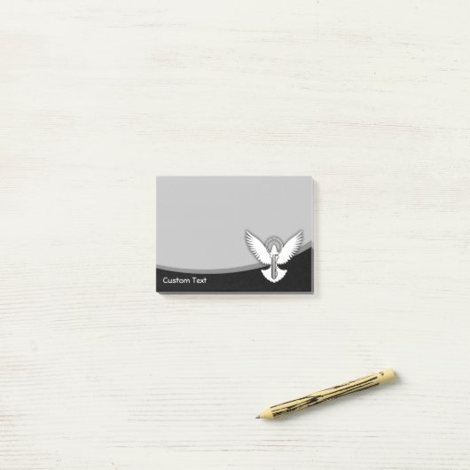 Post-it® Dove avec clé (Sur un bureau)