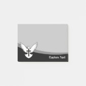Post-it® Dove avec croix (Devant)