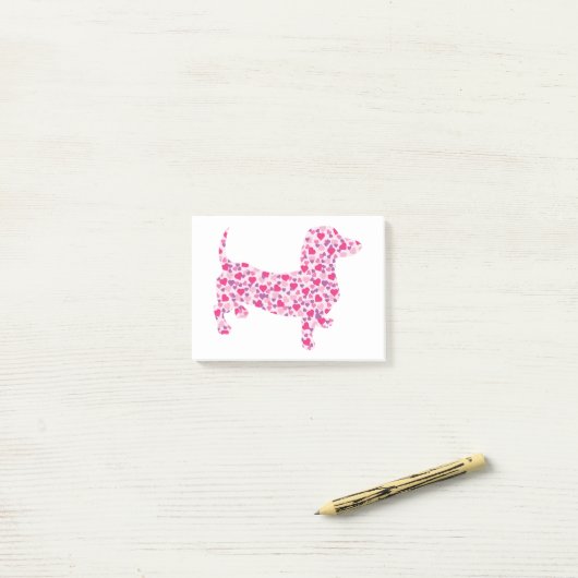 Post-it® DOXIE-Coeurs (Sur un bureau)