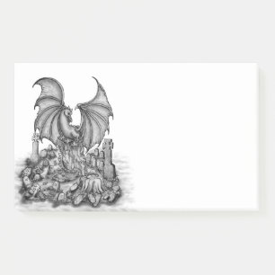 Post-it® Dragon avec Zombie