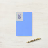 Post-it® Dragon bleu (Sur un bureau)