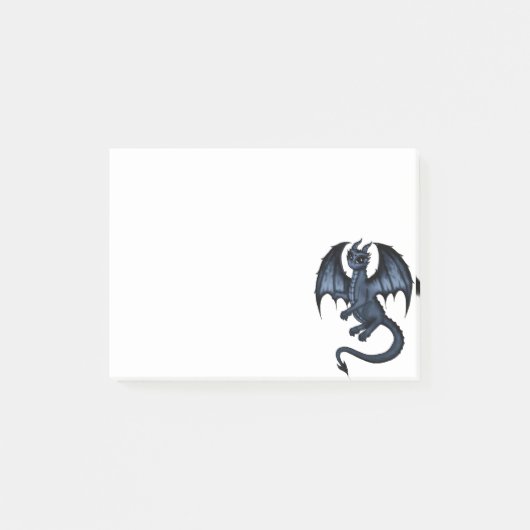 Post-it® dragon bleu (Devant)