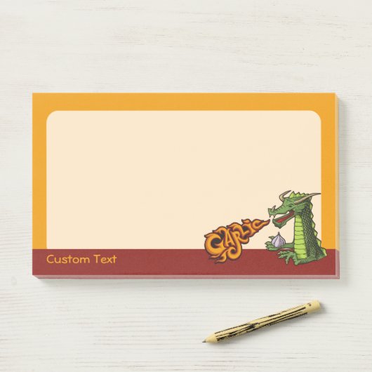 Post-it® Dragon d'ail (Sur un bureau)