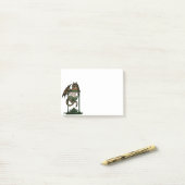 Post-it® Dragon de sablier (Sur un bureau)