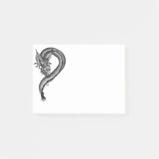 Post-it® Dragon en style tatouage (Devant)