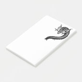 Post-it® Dragon en style tatouage (Incliné)