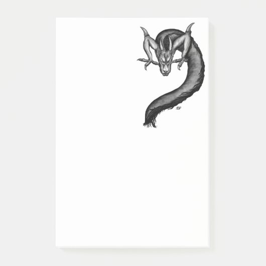 Post-it® Dragon en style tatouage (Devant)