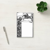 Post-it® Dragon médiéval et chevalier (Bureau)