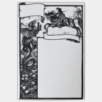 Dragon médiéval et chevalier