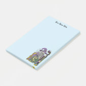 Post-it® Dragon Sorcier Celtique Fantastique Violet (Incliné)