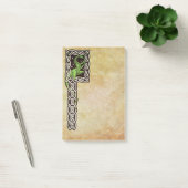 Post-it® Dragon Vert Avec Bordure Céleste (Bureau)