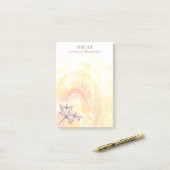 Post-it® Dragonflies sur Pastel Color Abstrait Custom (Sur un bureau)