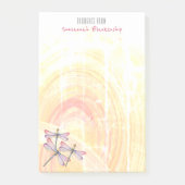 Post-it® Dragonflies sur Pastel Color Abstrait Custom (Devant)