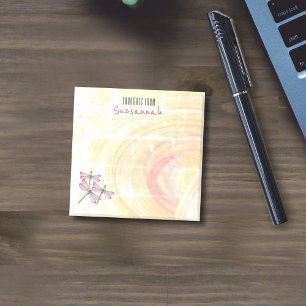 Post-it® Dragonflies sur Pastel Color Abstrait Custom