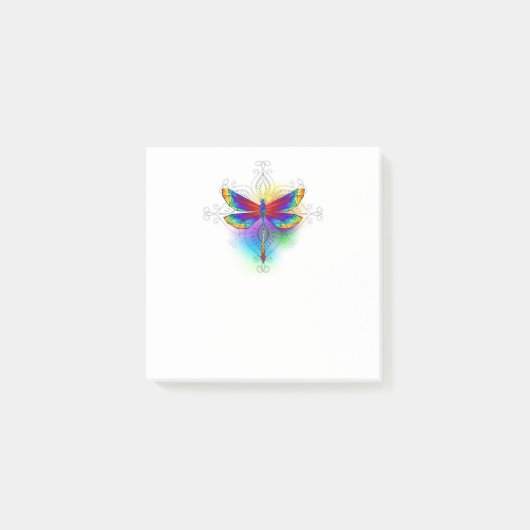 Post-it® Dragonfly en arc-en-ciel (Devant)