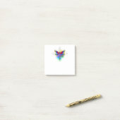Post-it® Dragonfly en arc-en-ciel (Sur un bureau)