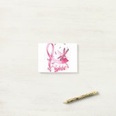 Post-it® Dragonfly rose Ribbon Cancer du sein (Sur un bureau)