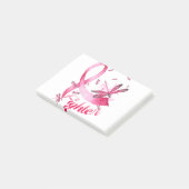 Post-it® Dragonfly rose Ribbon Cancer du sein (Incliné)