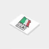 Post-it® Drapeau 100% Italien—Agitation (Incliné)