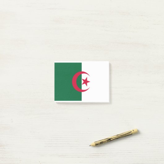 Post-it® Drapeau Algérie (Sur un bureau)
