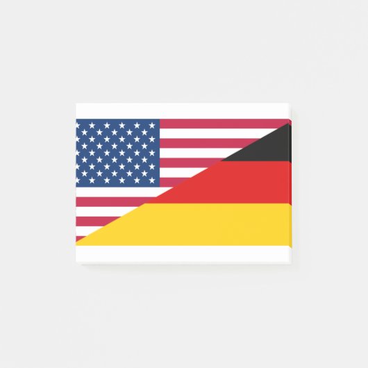 Post-it® Drapeau allemand American Pride US Allemagne (Devant)