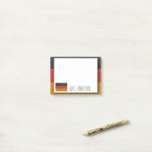Post-it® Drapeau allemand de l'Allemagne Parties scintillan (Sur un bureau)