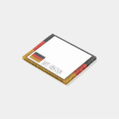 Post-it® Drapeau allemand de l'Allemagne Parties scintillan (Incliné)