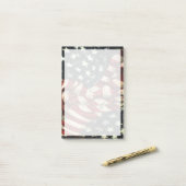 Post-it® Drapeau américain-Camouflage par Shirley Taylor (Sur un bureau)