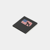 Post-it® Drapeau américain du géant patriotique Schnauzer (Incliné)