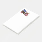Post-it® Drapeau américain et aigle (Incliné)
