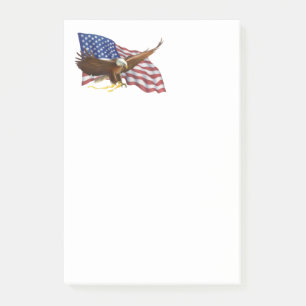 Post-it® Drapeau américain et aigle