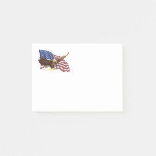 Post-it® Drapeau américain et aigle