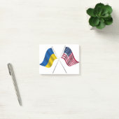 Post-it® Drapeau américain et drapeau ukrainien (Bureau)