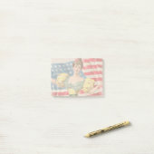 Post-it® Drapeau américain Lady Liberty Independence (Sur un bureau)
