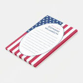 Post-it® Drapeau américain personnalisé USA (Incliné)