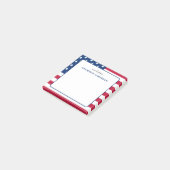 Post-it® Drapeau américain personnalisé USA (Incliné)